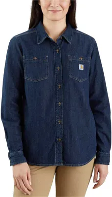 Produktbild von Carhartt MIDWEIGHT DENIM L/S SHIRT 105492, Farbe:zion, Größe:S
