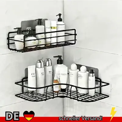 Produktbild von Bad Regal Wandregal Metall Korb Organizer