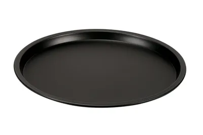 Obrázok produktu pre PIZZABLECH 37 cm Forma na pizzu Okrúhly kovový plech na pečenie v rúre na pizzu čierna GUARDINI