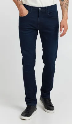 Immagine prodotto di Pantaloni denim da uomo in misto BHJet Pantaloni con tasche a fessura Passanti per la cintura Miscela di cotone elasticizzata Vestibilità slim