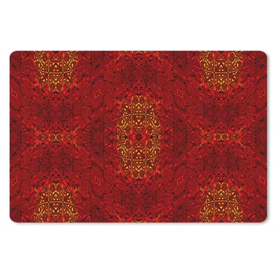 Obrázok produktu pre Podložka pod myš - Vzor - abstraktný - červený - 27x18cm - Rohožka pod myš
