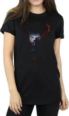 Produktbild von It - "Pennywise Quiet" T-Shirt für Damen BI946 (S) (Schwarz)
