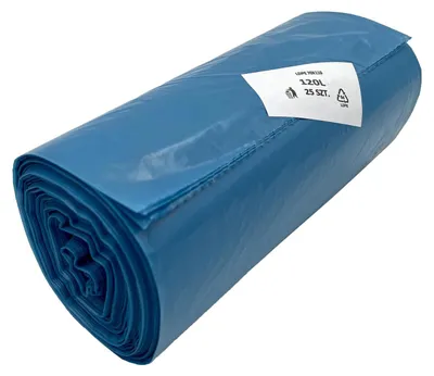 Produktbild von 125x Müllsäcke 120 Liter 70 x 110 cm LDPE blau