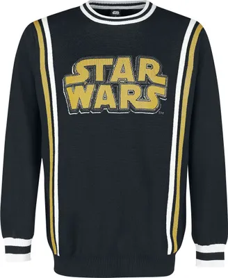 Produktbild von Star Wars Strickpullover Herren Schriftzug multicolor XXL