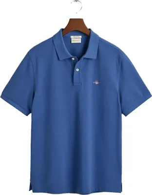 Obrázok produktu pre Gant Reg Shield Polo tričko s krátkym rukávom Modrá L Pánska Modrá L