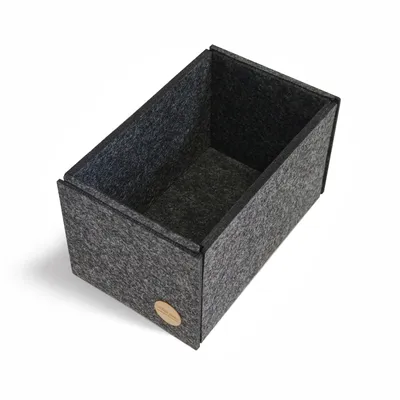 Produktbild von Aufbewahrungsbox CLEAN Filz 20 x 15 x 12 cm ohne Deckel in anthrazit meliert