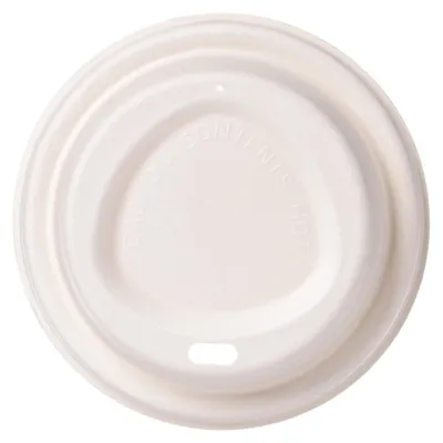 Produktbild von 100x Domdeckel aus Papier für Heißgetränkebecher Coffee to go 80mm Ø