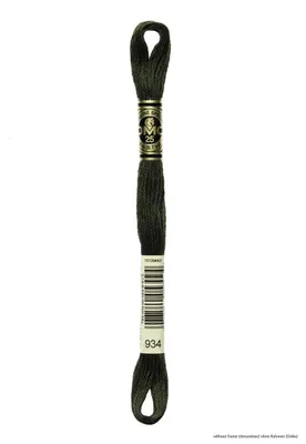 Produktbild von DMC Stickgarn Mouline Special 117mc - 934, 6 Fäden, 8 Meter