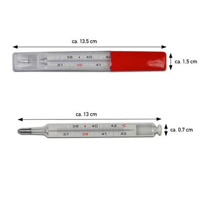 Produktbild von Fieberthermometer Großtiere Pferd Rind Schaf Schwein Veterinär Thermometer, Stückzahl: 5 Stück