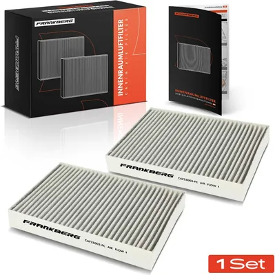 Image de Frankberg 2x filtre d'habitacle à charbon actif pour Nissan Qashqai 2 Renault Espace Scénic Mercedes Citan