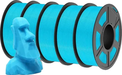 Immagine prodotto di filamento per stampante 3D, diametro 1,75 mm, alta resistenza agli urti, blu PETG SKY