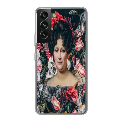 Produktbild von MuchoWow® Handyhülle Schutzhülle Hülle für Samsung Galaxy S22 Malerei - Blumen - Dubois Drahonet Silikon Softcase Handy Hülle - Mobiltelefonhülle