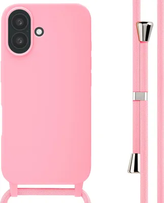 Produktbild von imoshion SilikonHülle mit Band iPhone 16 - Rosa