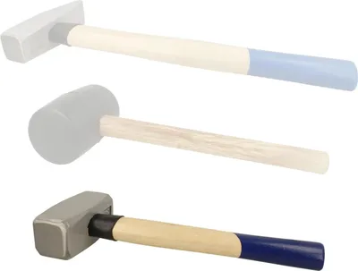 Image de BOOMET Marteau de tailleur de pierre 1500g · Massette pour travaux de précision · Idéal pour maçons et serruriers