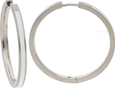 Produktbild von Boccia Damen Creolen aus Titan in silberfarben Ø 32.5mm - 0516-04