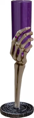 Produktbild von Sektkelch Skeletthand Lila