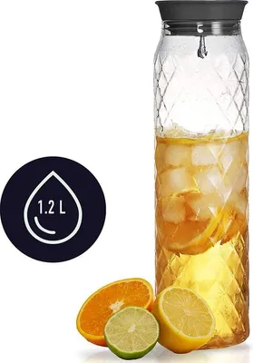 Productafbeelding van Famanu waterkan – Glazen karaf – Duurzaam glas – Geschikt voor warme en koude dranken