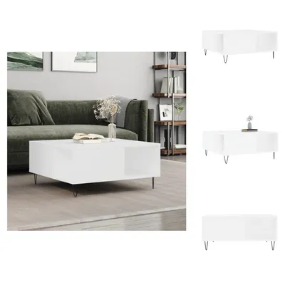 Obrázok produktu pre vidaXL Konferenčný stolík biely 80x80x36,5 cm materiál na báze dreva - Konferenčné stolíky