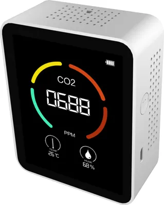 Obrázek produktu pro Měřič CO2 Měřič oxidu uhličitého Digitální teploměr Tester 3v1 Detektor oxidu uhličitého