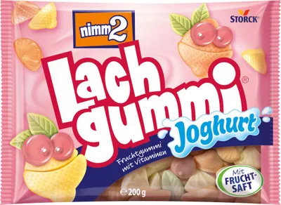 Produktbild von Storck nimm2 Lachgummi mit Joghurt Fruchtsaft und Vitaminen 200g