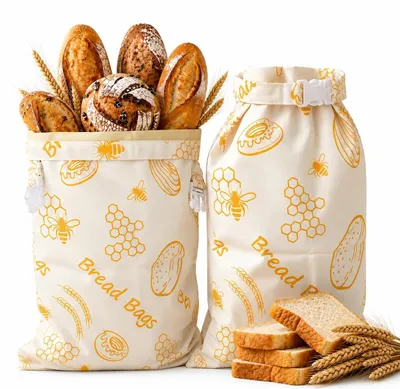 Produktbild von Set mit 2 wiederverwendbaren Bienenwachstücher, 43 x 33 cm