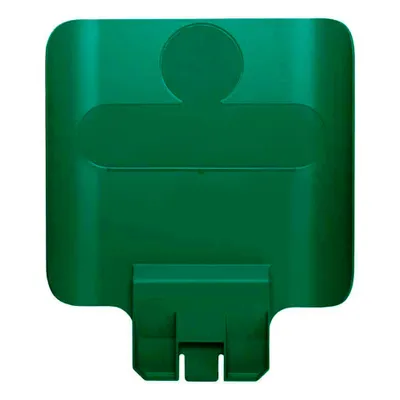Produktbild von Hinweistafel für Rubbermaid Slim Jim Recycling-Station | HxBxT 36,2x30x4,4cm | Polypropylen | Grün