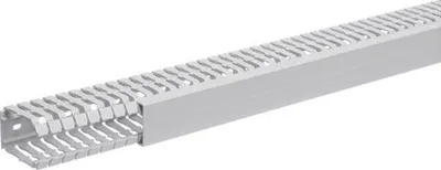 Produktbild von Hager Verdrahtungskanal aus PVC BA7 60x40 mm steingrau, Kabelkanal, Grau, PVC, V0, EN50085-2-3, 40 mm