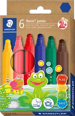 Produktbild von STAEDTLER Fasermaler Noris junior Jumbo 6er-Set