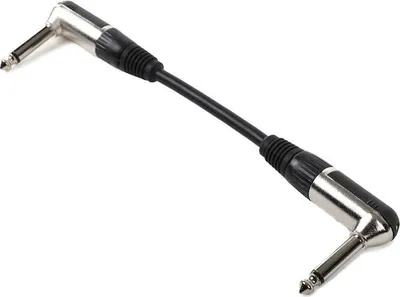 Image de 2x FrontStage Patchkabel 6,35mm-Klinke 15cm gewinkelt