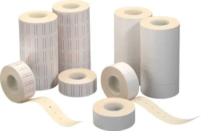 Produktbild von Herlitz Preisauszeichnungsetikett 1-zeilig ws 12 Rollen 1200
