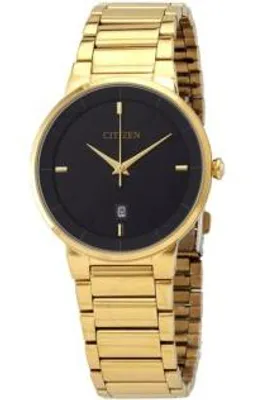 Produktbild von Citizen BI5012-53E Quarz Uhr 40mm Gehäuse Mineralglas 50m Wasserdicht Gold Schwarz