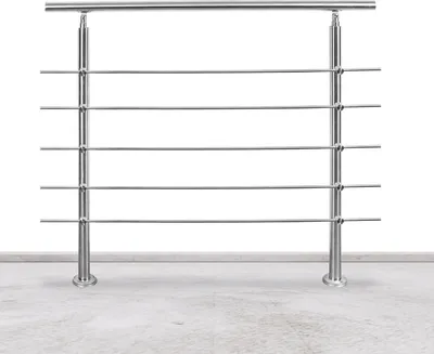 Immagine prodotto di Ringhiera Clanmacy corrimano in acciaio inox per interni ed esterni 120 cm con 5 traverse