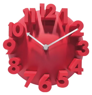 Produktbild von 3D-Wanduhr, moderne Digitaluhr. Die moderne runde Uhr eignet sich für den Heimgebrauch.
