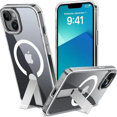 Immagine prodotto di Custodia Kickstand per iPhone 13 Custodia protettiva con supporto compatibile con Magsafe