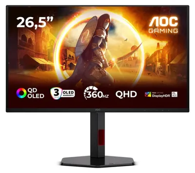 Obrázek produktu pro AOC Q27G4SDR 27" QD OLED Monitor - 27" - DisplayPort