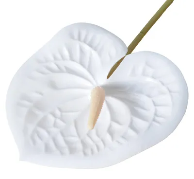 Produktbild von 27,5" künstliche Anthurien mit Stiel, künstliche Blumenvasenfüllung, realistische Haptik, künstliches Blumenarrangement für Tischdekoration, Hochzeit, Heimdekoration