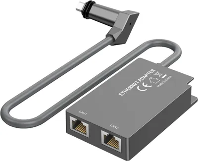 Obrázek produktu pro Satelitní ethernetový adaptér, 2 porty RJ45, 1 Gbit/s, kabelová externí síť pro Gen V2