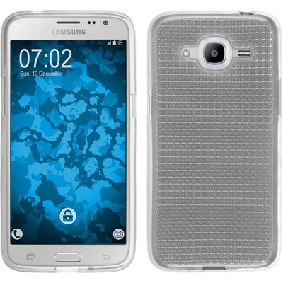 Produktbild von PhoneNatic Case kompatibel mit Samsung Galaxy J2 (2016) (J210) - clear Silikon Hülle Iced Cover