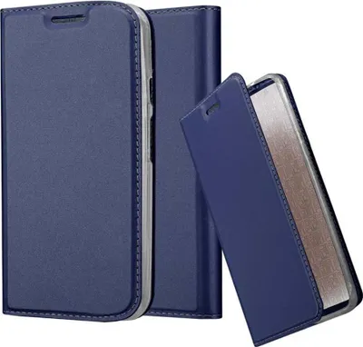Obrázok produktu pre Cadorabo puzdro na mobilný telefón pre Motorola MOTO G2 ochranné puzdro v modrej farbe Cover Etui Book Case Booklet