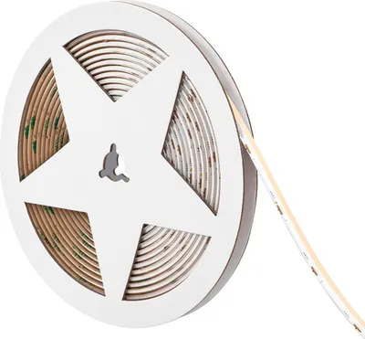 Produktbild von LED-Streifen 24V Wcob 256 LED/m 5m 10W/m 1100lm/m Breite 8mm Schnitt 3.2cm IP20 CRI90 2700K Warmweiß