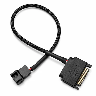Produktbild von I37 SATA Stecker auf 3-Pin /4-Pin Adapterkabel für 12V Computer PC Lüfter 27cm