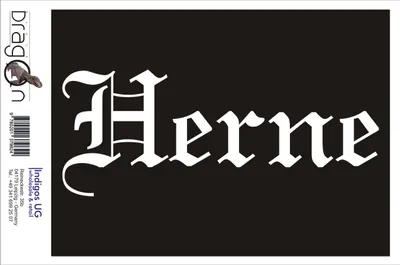 Produktbild von Aufkleber / Autoaufkleber - JDM / Die cut / Auto / OEM - Stadt Herne - 200x80mm schwarz - Heckscheibe / Heckscheibenaufkleber