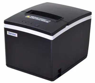 Produktbild von Xprinter stolní termotiskárna XP-V330-L, rychlost 260mm/s, až 80mm, USB, LAN, RS232, autocuter , černá