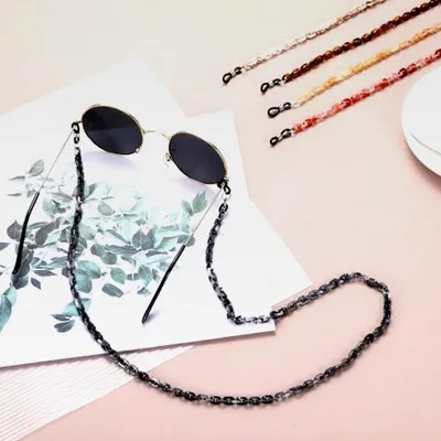 Produktbild von Brillenketten für Damen aus Kunstharz, verstellbare Halter für Brillen und Sonnenbrillen
