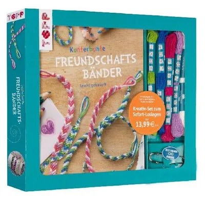 Produktbild von Kreativ-Set Kunterbunte Freundschaftsbänder