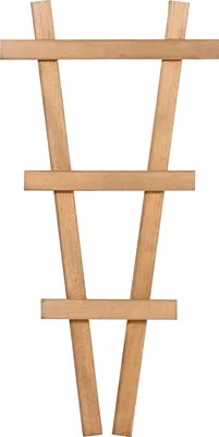 Produktbild von Dekorative Blumentopf-Rankhilfe im 4er-Set, Rankgitter aus Holz, 19 x 1,4 x 39 cm