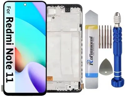 Zdjęcie produktu dla Wyświetlacz LCD xiaomi redmi note 11 zamiennik ekran dotykowy czarny narzęd