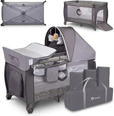 Produktbild von Famanu 2-in-1 Reisebett mit Moskitonetz - klappbar, für Babys bis 15 kg