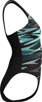 Produktbild von Speedo Hyperboom Placement Muscleback Badeanzug Damen, Farbe:Schwarz-Grün, Größe:42