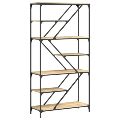 Zdjęcie produktu dla vidaXL Regał dąb sonoma 91x36x176 cm Materiał drewnopochodny i stal